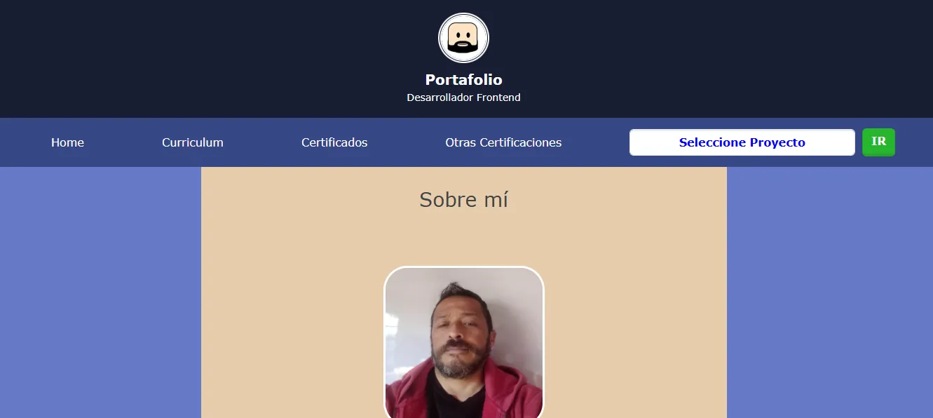 Portafolio Web con HTML, Css Nativo, JavaScript 